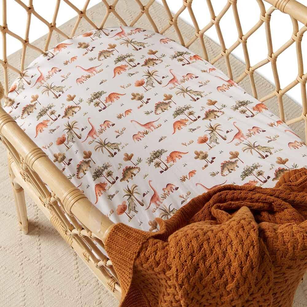 Snuggle Hunny Kids Fitted Bassinet Sheet / Change Pad Cover - 80 x 48cm