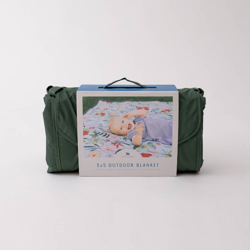 Little Unicorn - Outdoor Picnic Blanket - 5 x 5 (ft) - Clearance