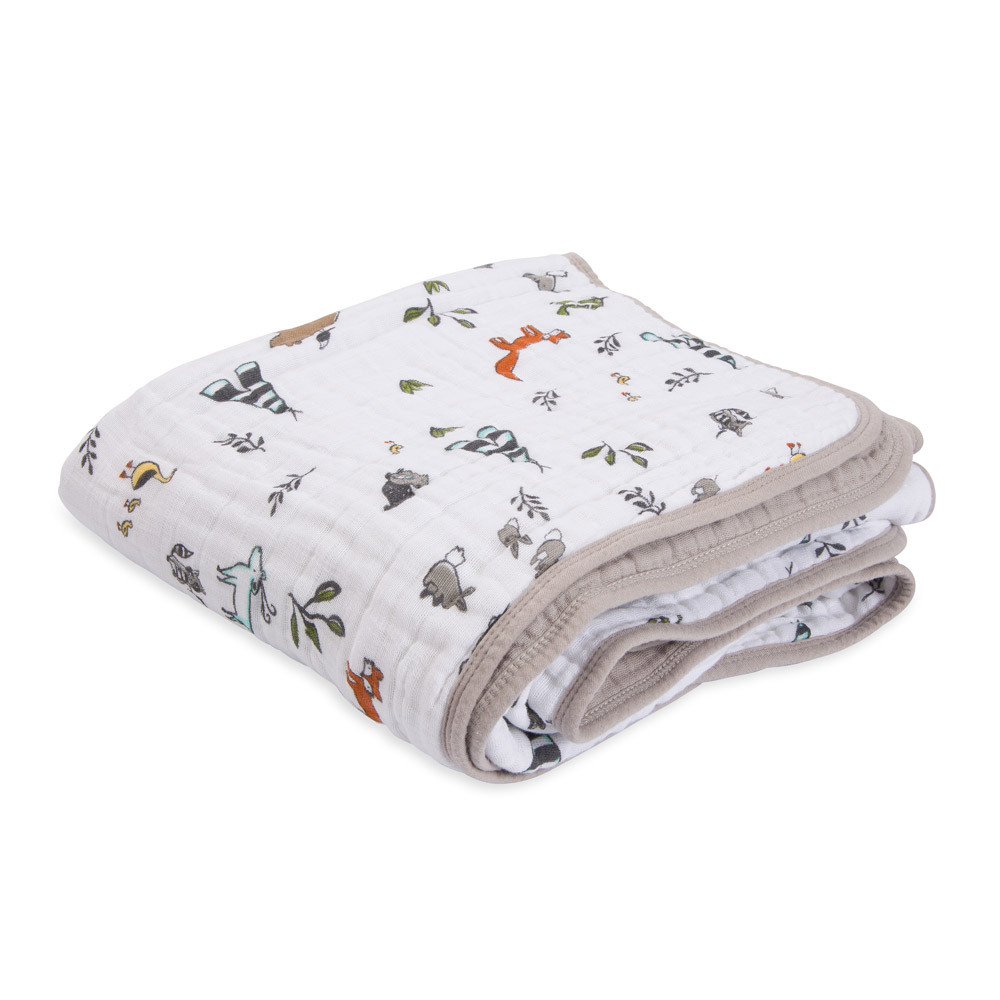 Little Unicorn 4 layer Muslin Cot Blanket