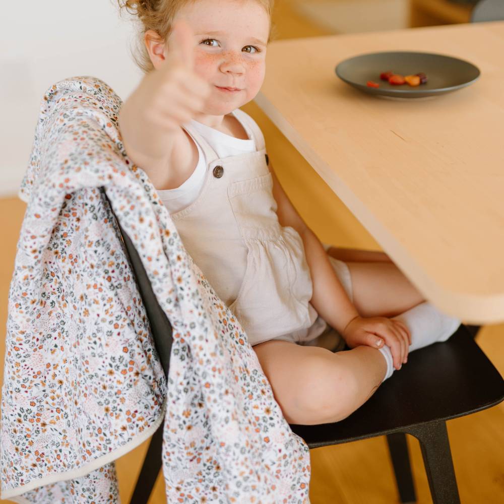 Little Unicorn 4 layer Muslin Cot Blanket