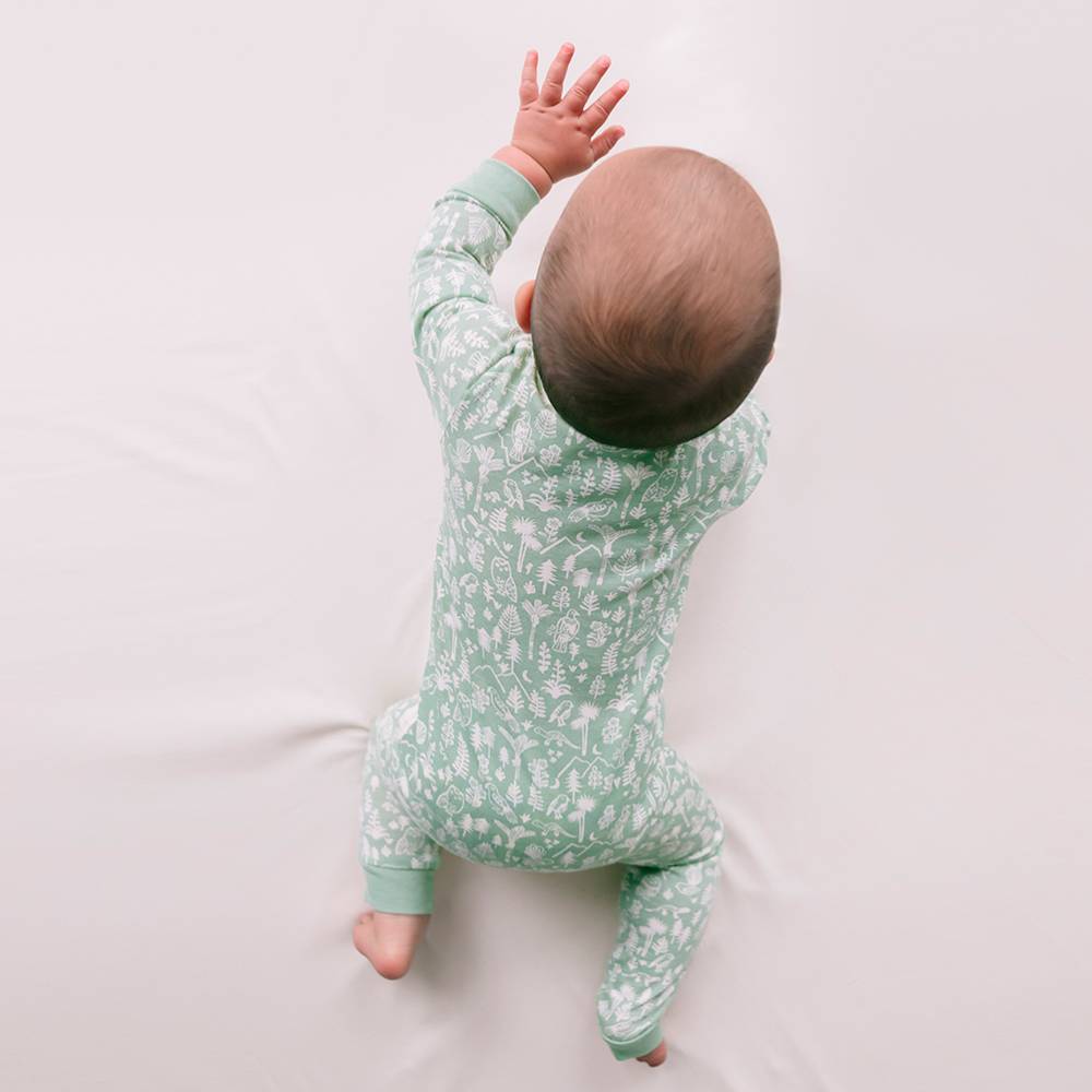 Woolbabe Merino/Organic Cotton PJ Suit - Print