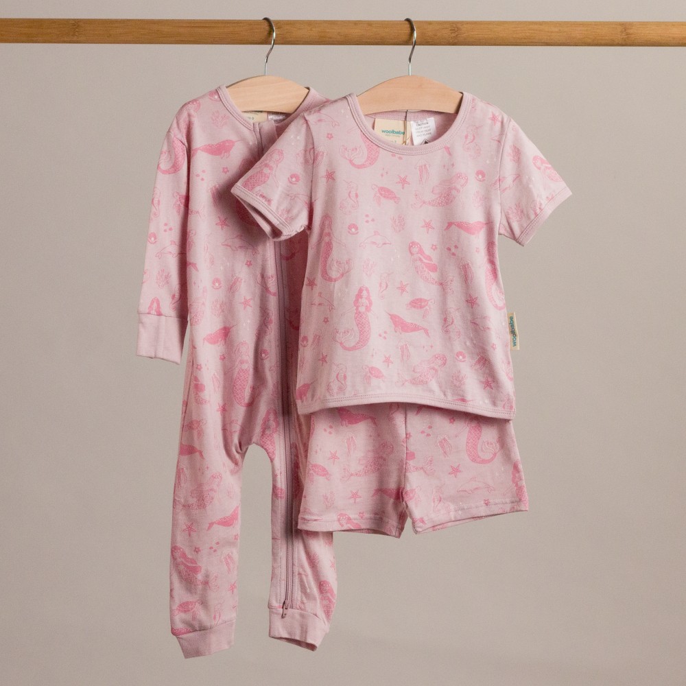 Woolbabe Merino/Organic Cotton Summer Pyjamas