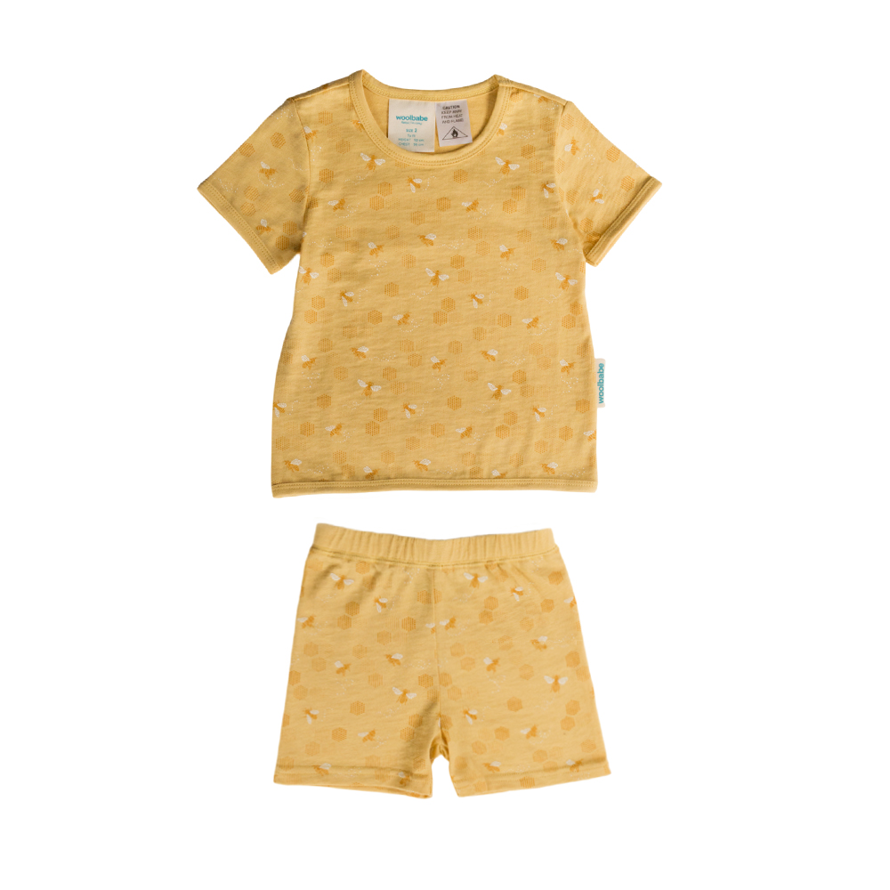 Woolbabe Merino/Organic Cotton Summer Pyjamas