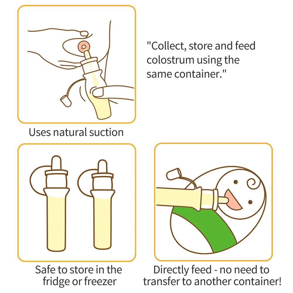 Haakaa Silicone Colostrum Collector - 6 pack (Pre-sterilised)