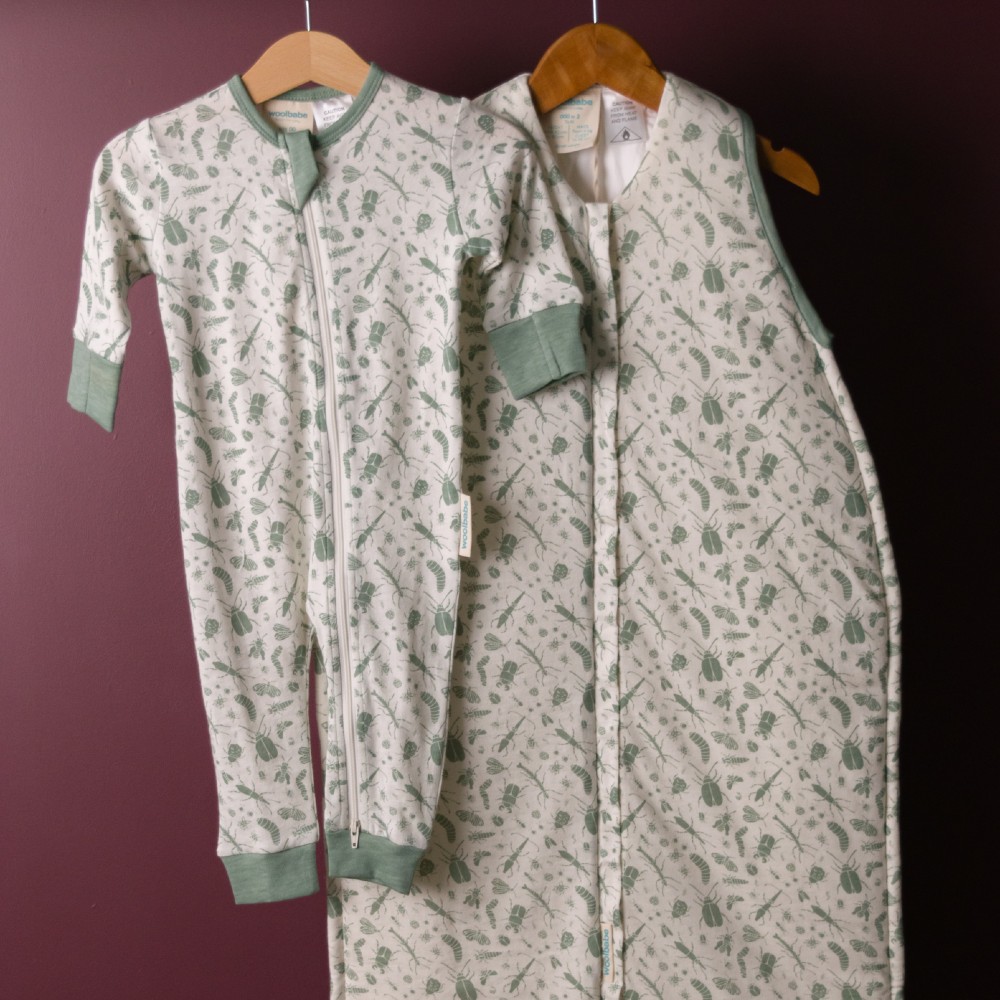 Woolbabe Merino/Organic Cotton PJ Suit - Discontinued Colours