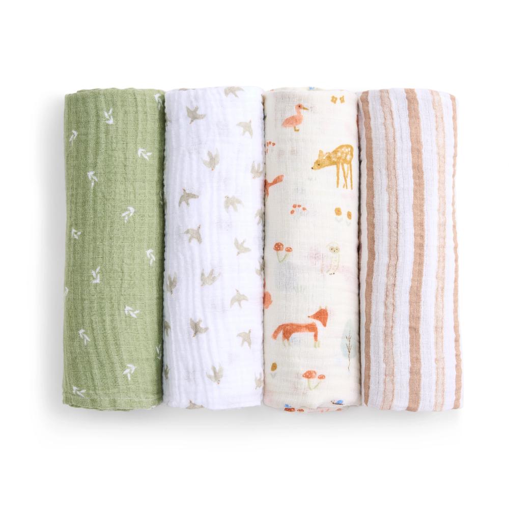 Aden + Anais Essentials Muslin Swaddles 4pk