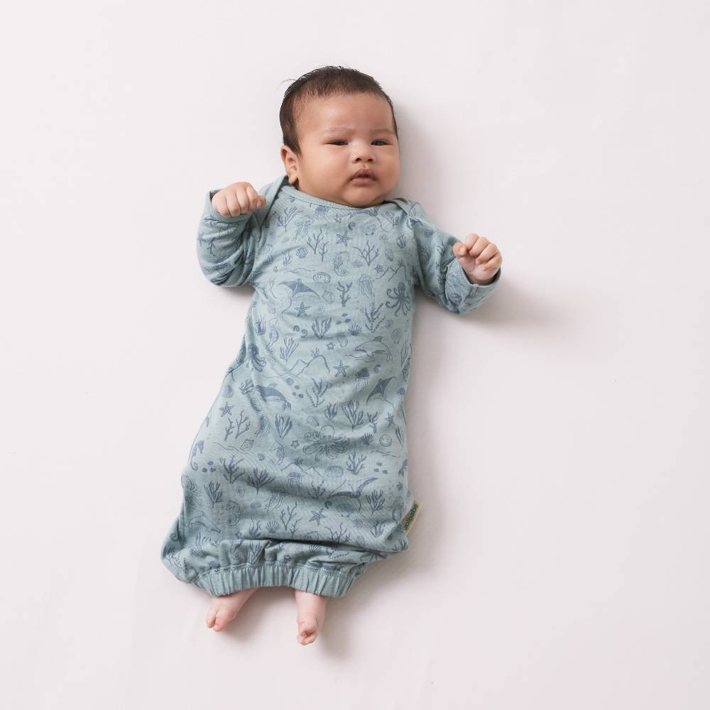 Woolbabe Merino/Organic Cotton Gown - Limited Edition