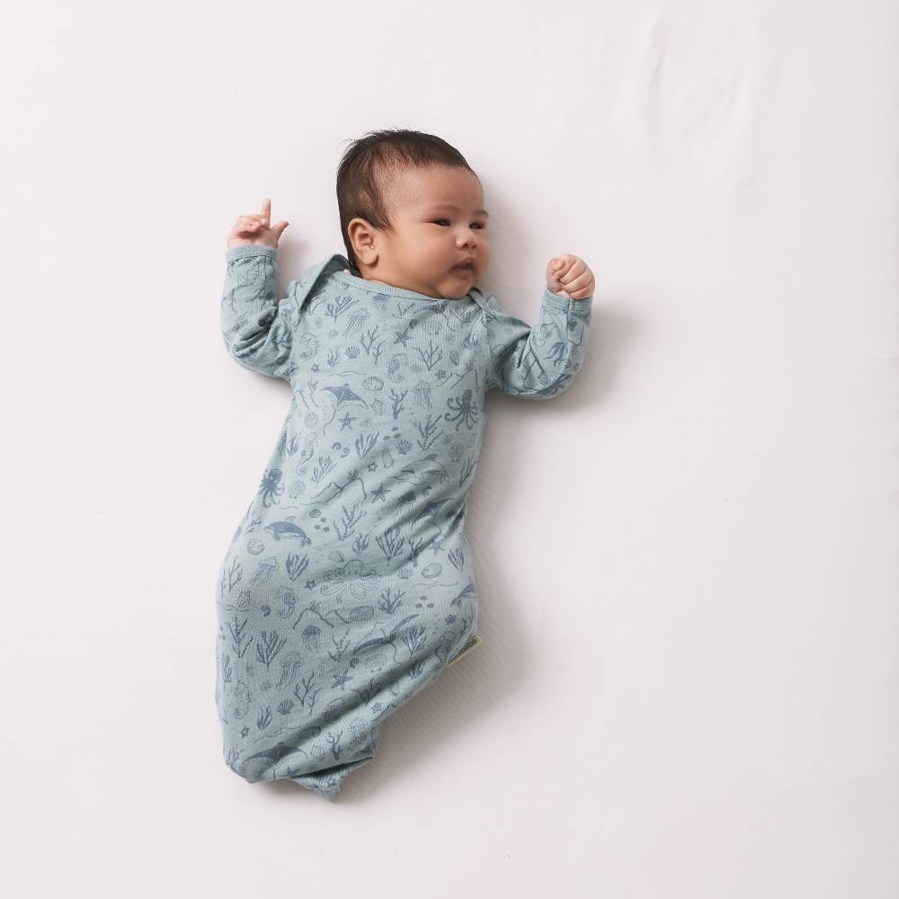 Woolbabe Merino/Organic Cotton Gown - Limited Edition