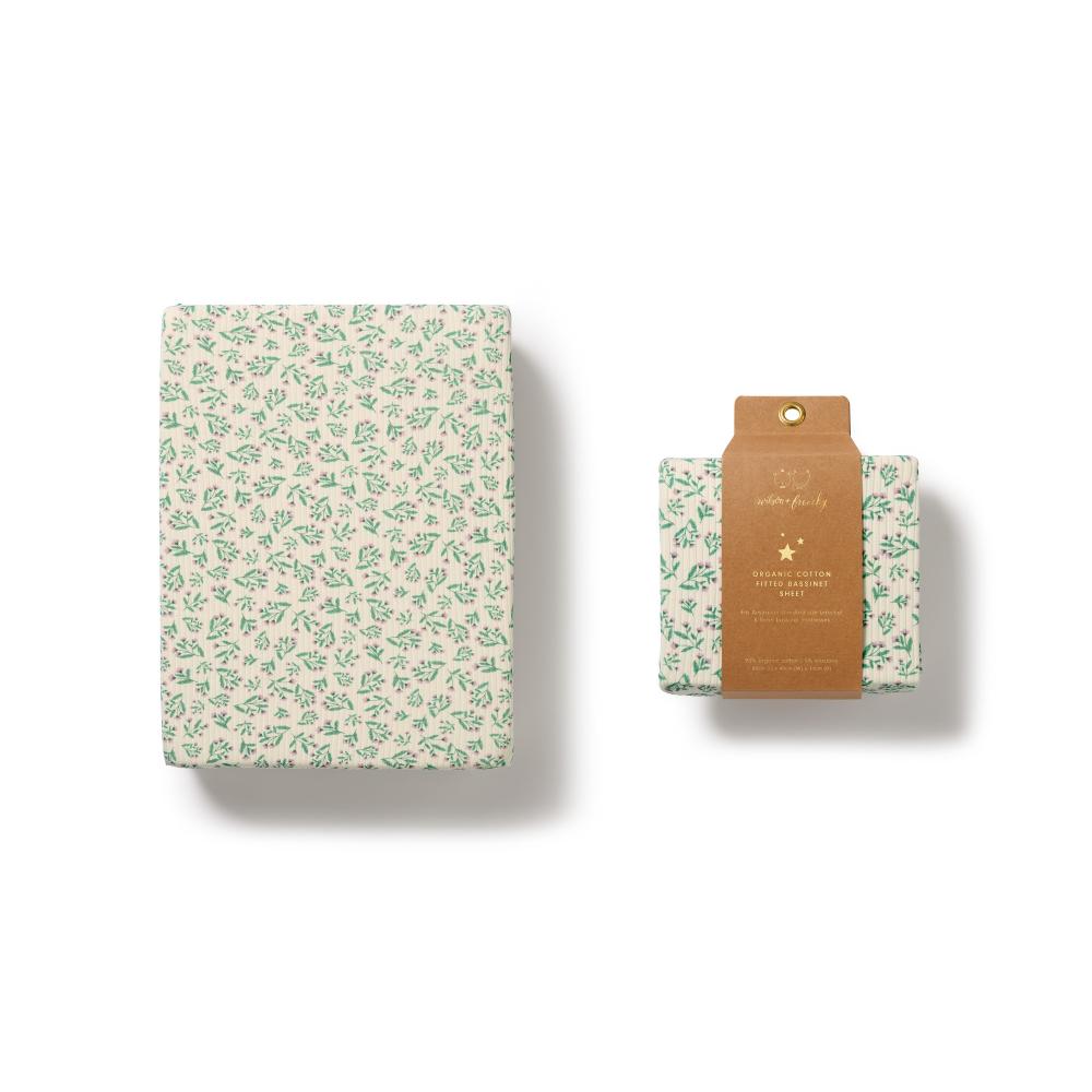 Wilson & Frenchy Organic Bassinet Fitted Sheet - 80 x 40cm