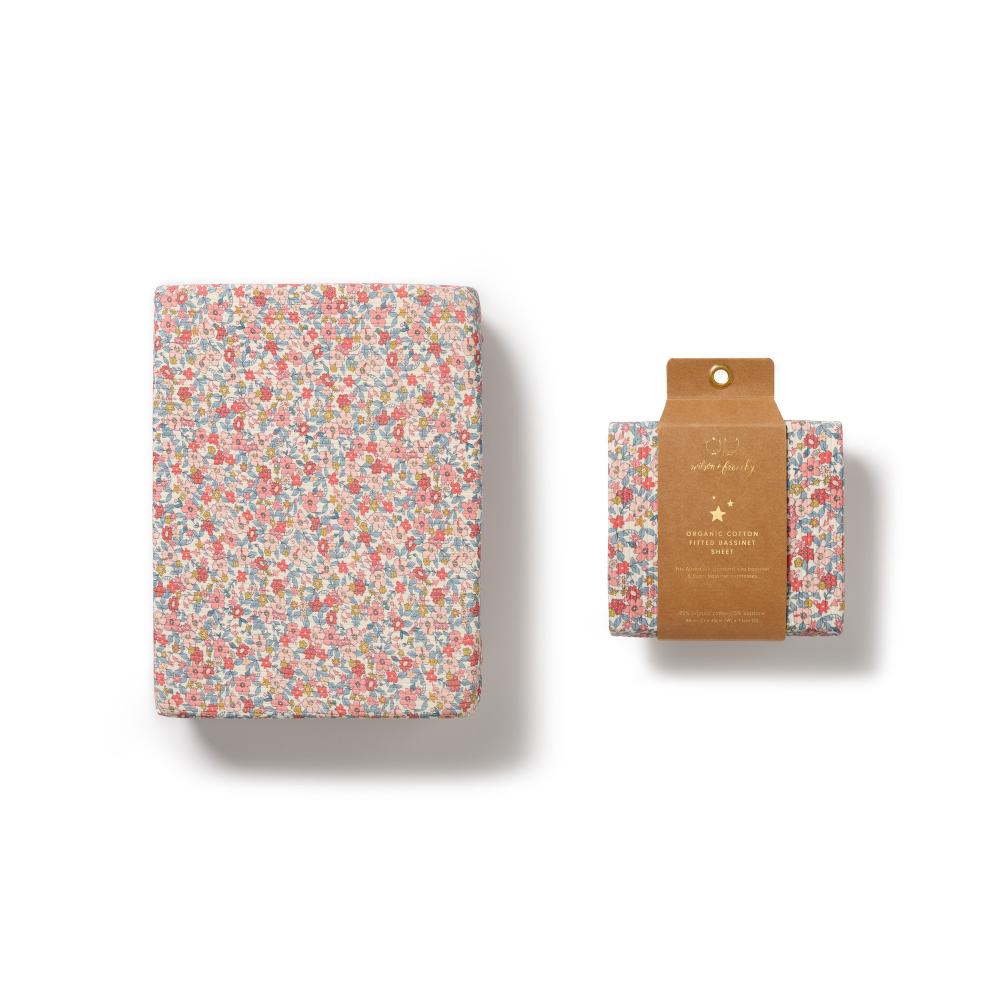 Wilson & Frenchy Organic Bassinet Fitted Sheet - 80 x 40cm