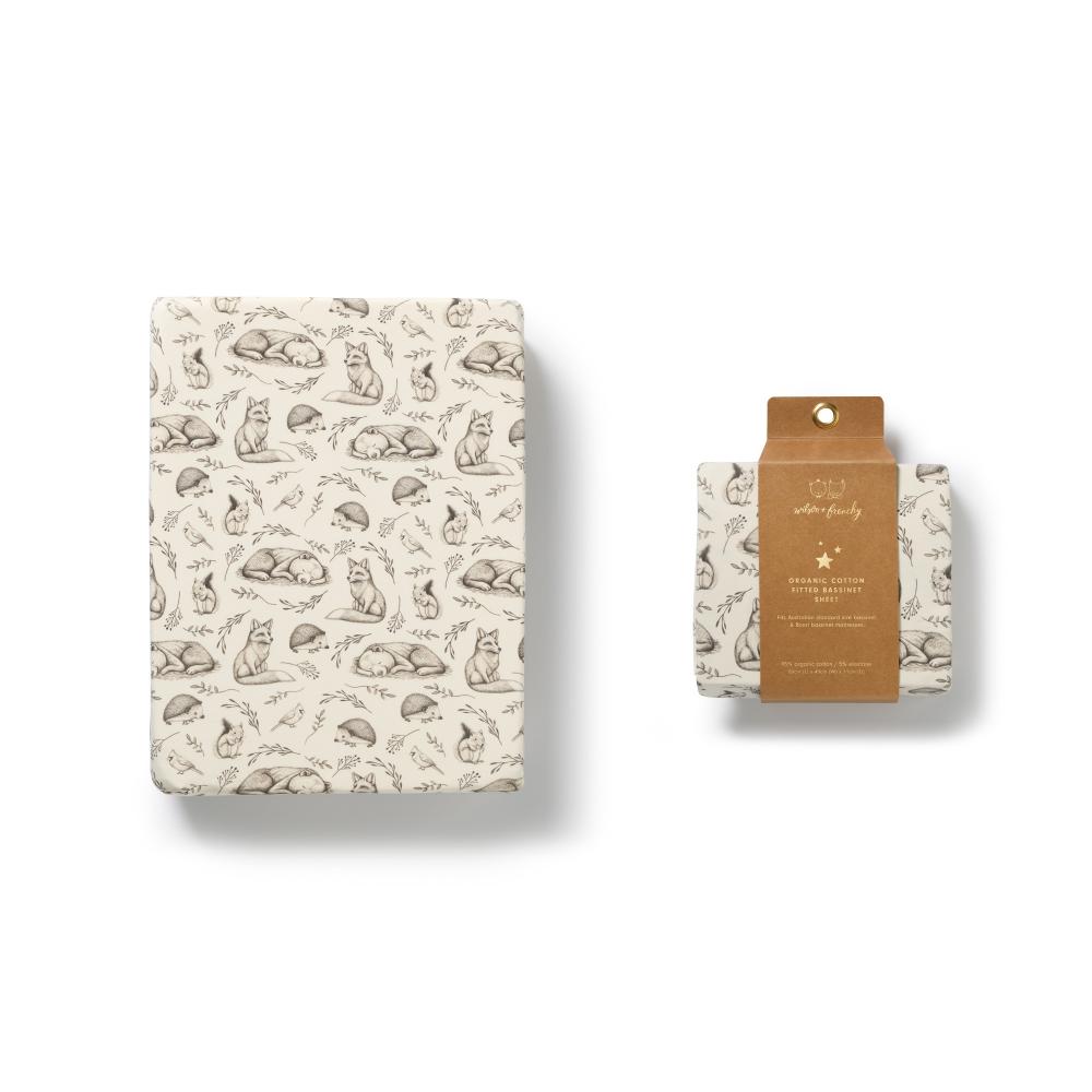 Wilson & Frenchy Organic Bassinet Fitted Sheet - 80 x 40cm