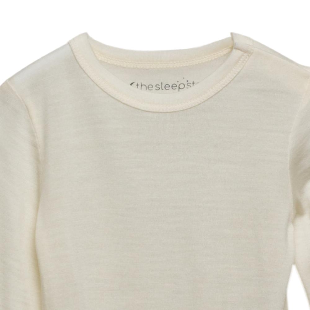 The Sleep Store Jersey New Zealand Merino Wool Long Sleeve Bodysuit - Newborn - 2 years