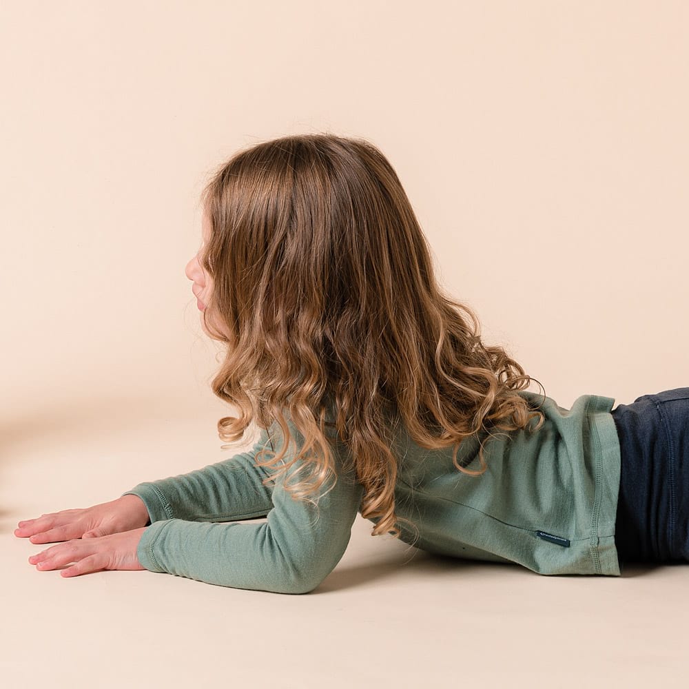 The Sleep Store Jersey New Zealand Merino Wool Long Sleeve Top - 2-4 years