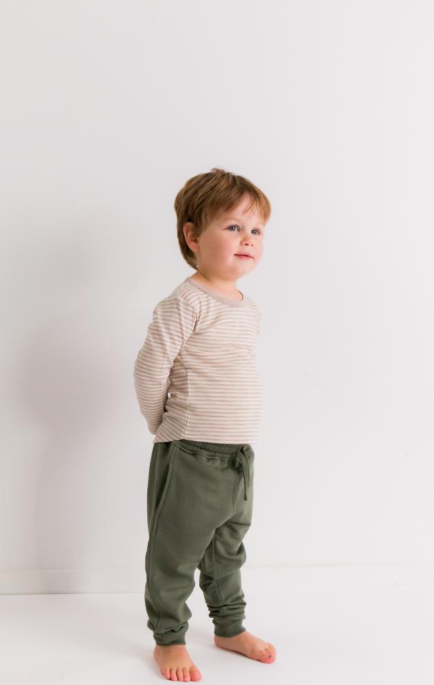 The Sleep Store Jersey New Zealand Merino Wool Long Sleeve Top - Sizes 2, 3, 4 years