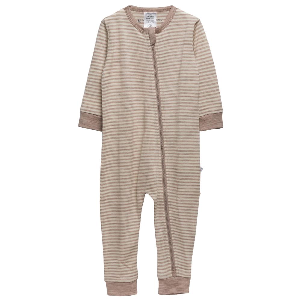 The Sleep Store Jersey New Zealand Merino Wool Zipsuit - Newborn - 3 years