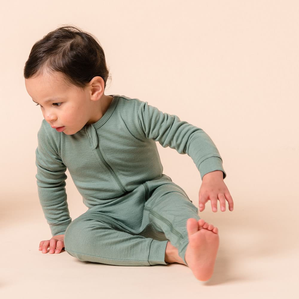 The Sleep Store Jersey New Zealand Merino Wool Zipsuit - Newborn - 3 years