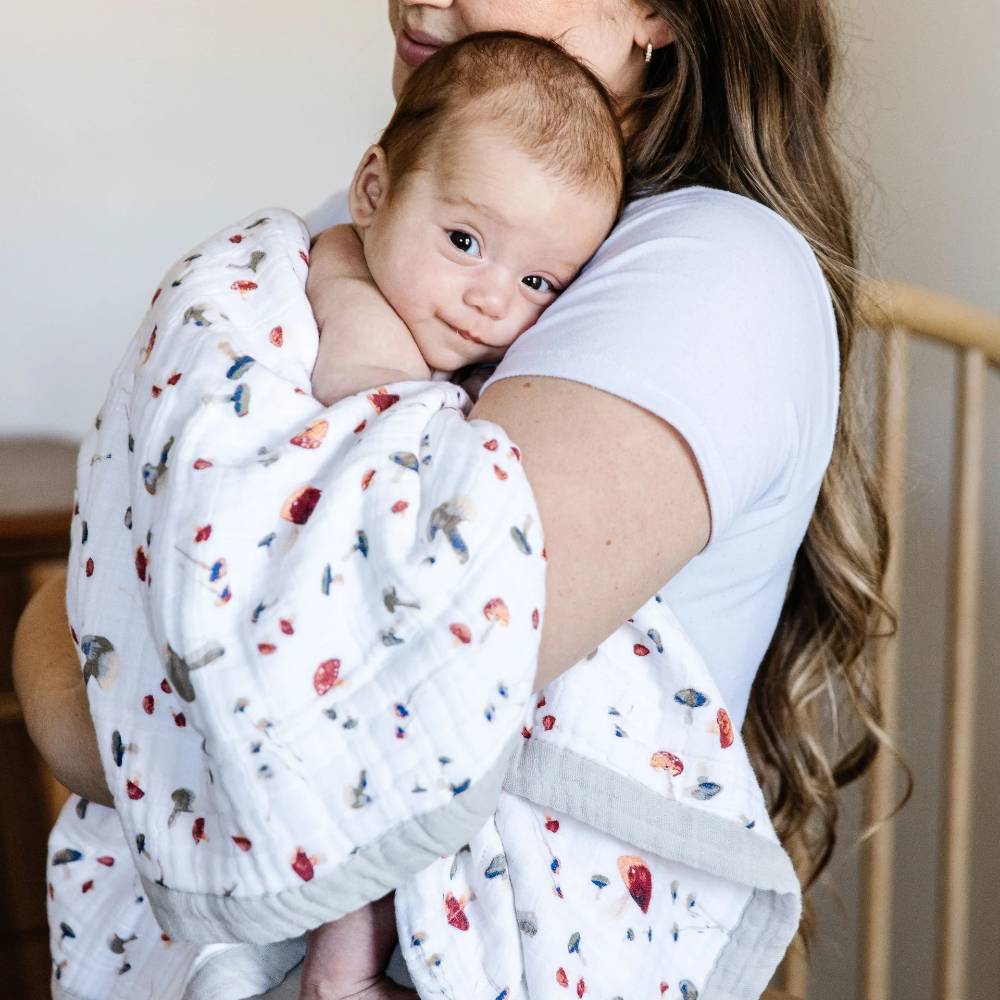 Quilted Cotton Muslin Baby Blanket