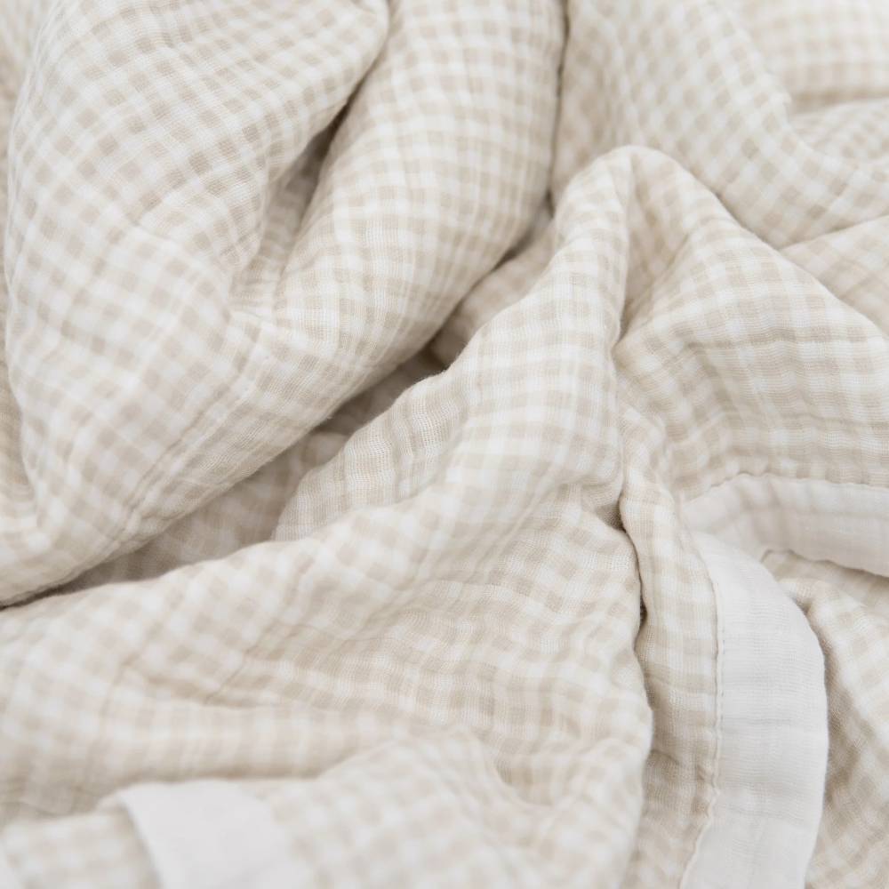 Quilted Cotton Muslin Baby Blanket