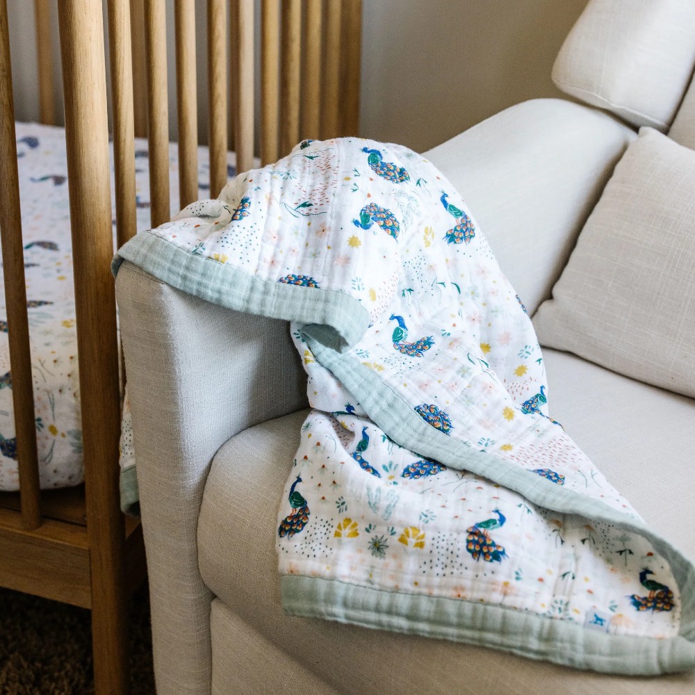 Quilted Cotton Muslin Baby Blanket