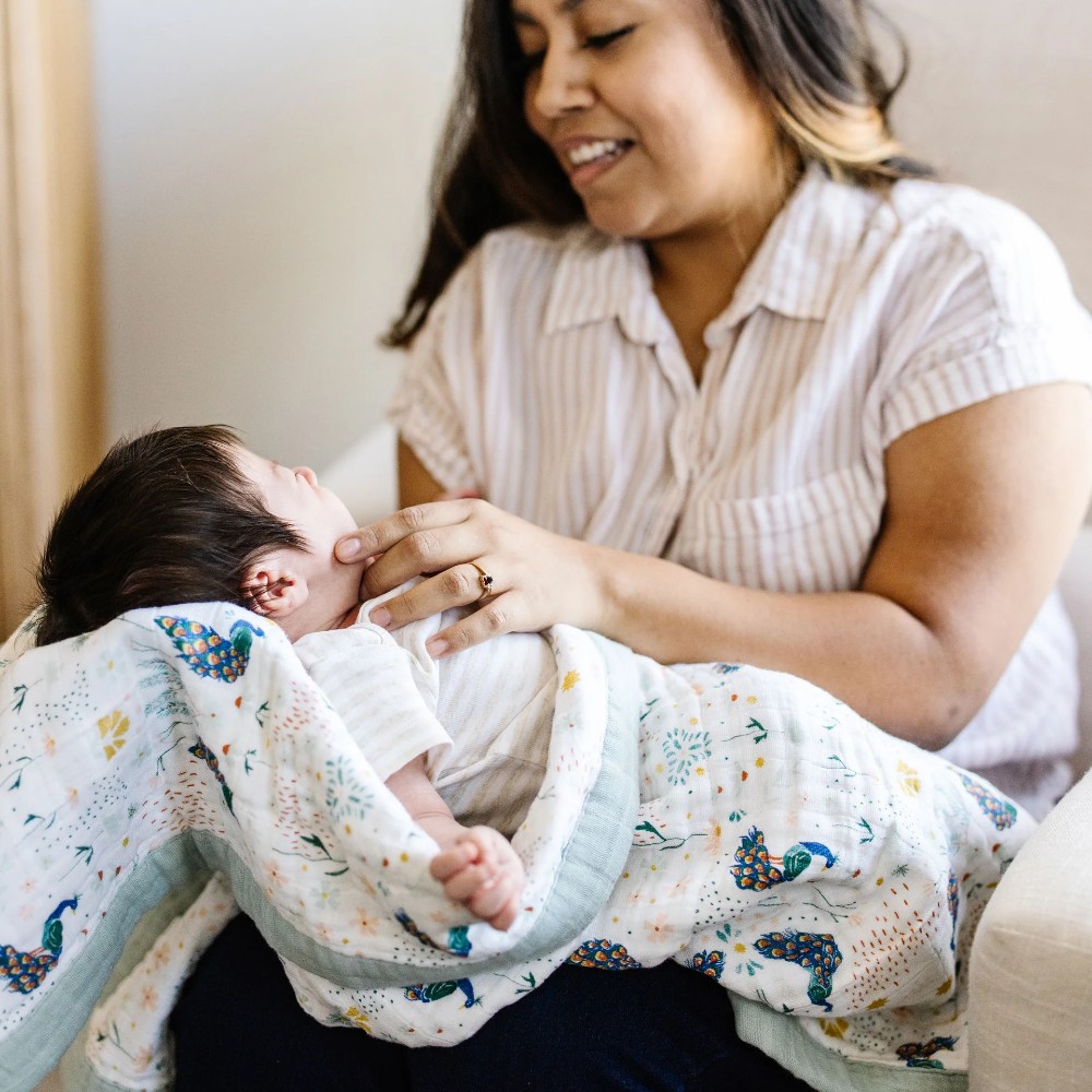 Quilted Cotton Muslin Baby Blanket