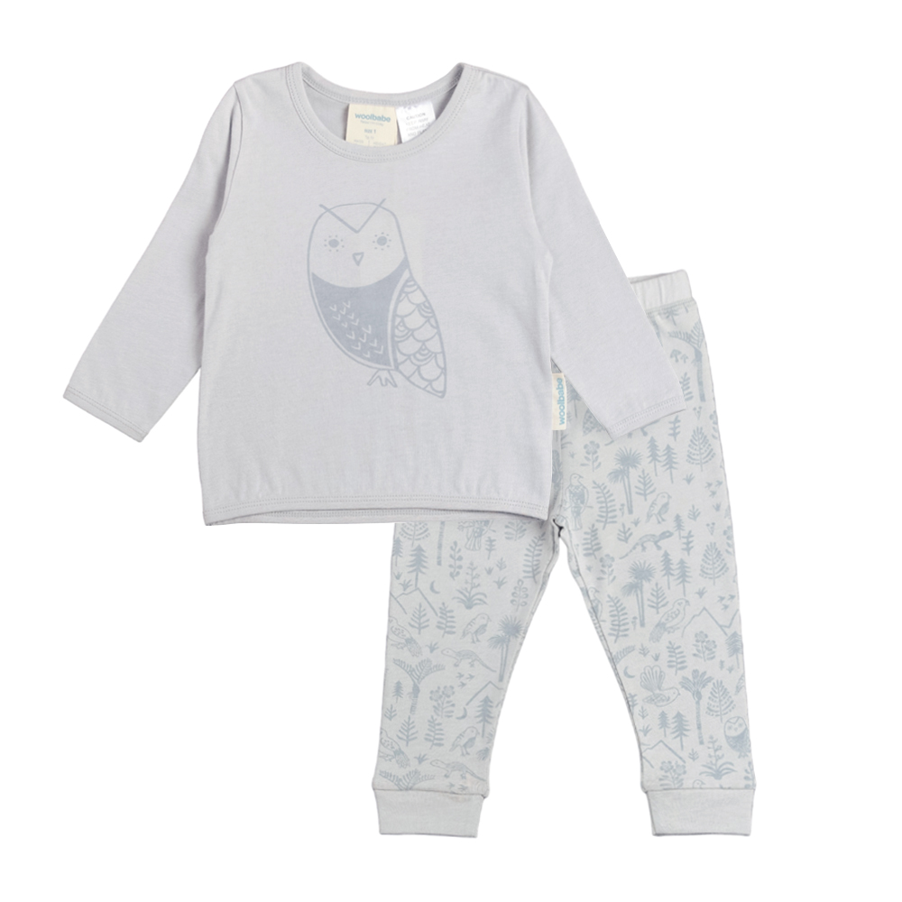 Woolbabe Merino/Organic Cotton Winter Pyjamas - Discontinued Prints