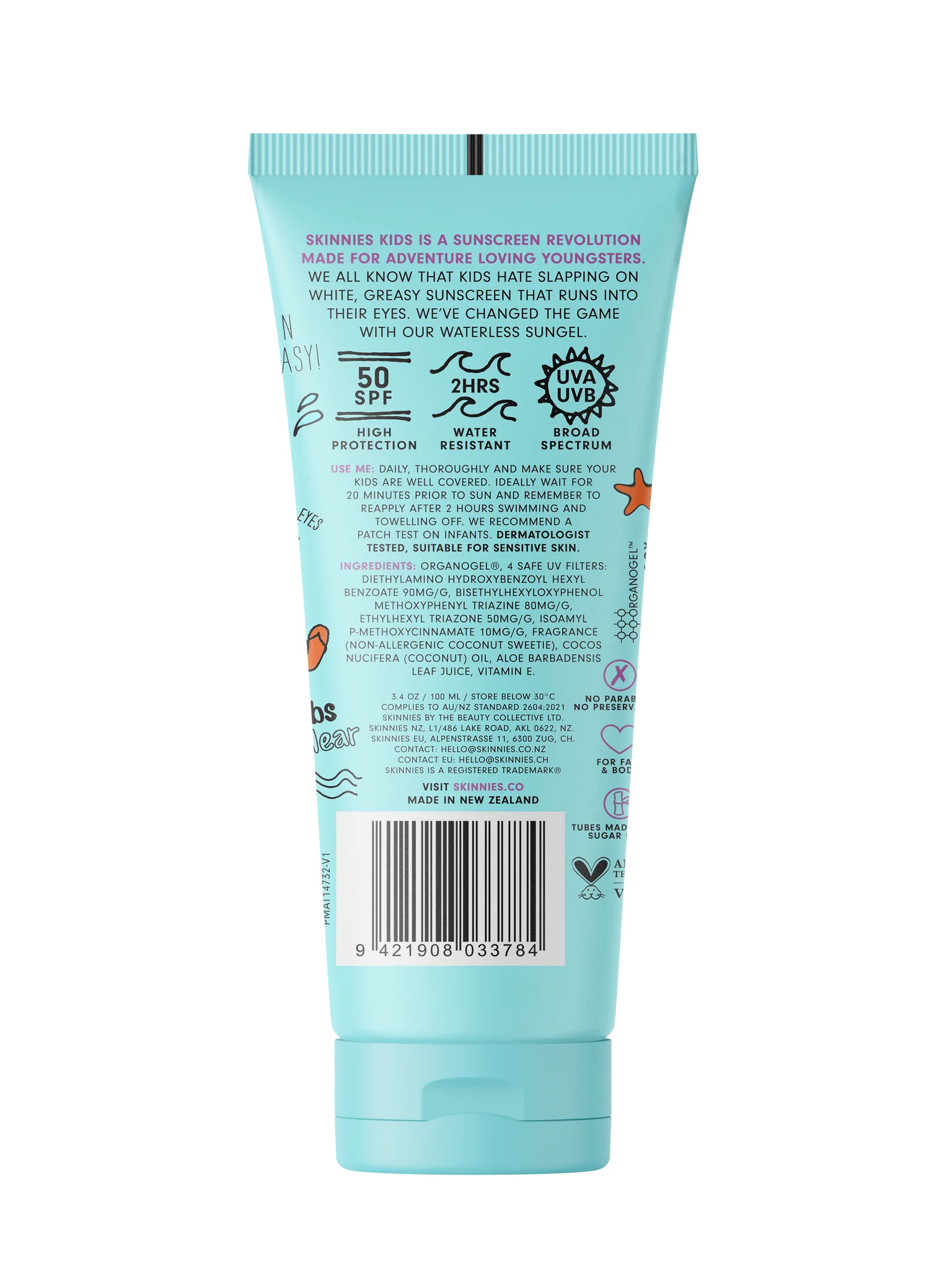 Skinnies Kids SPF50 Sunscreen