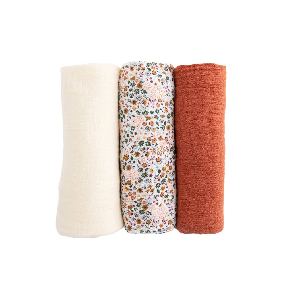 Little Unicorn Cotton Muslin Swaddle 3pk - Clearance