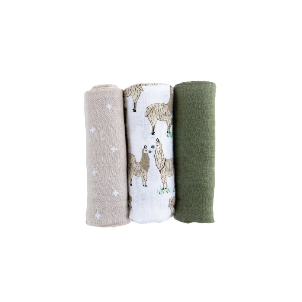 Little Unicorn Cotton Muslin Swaddle 3pk - Clearance