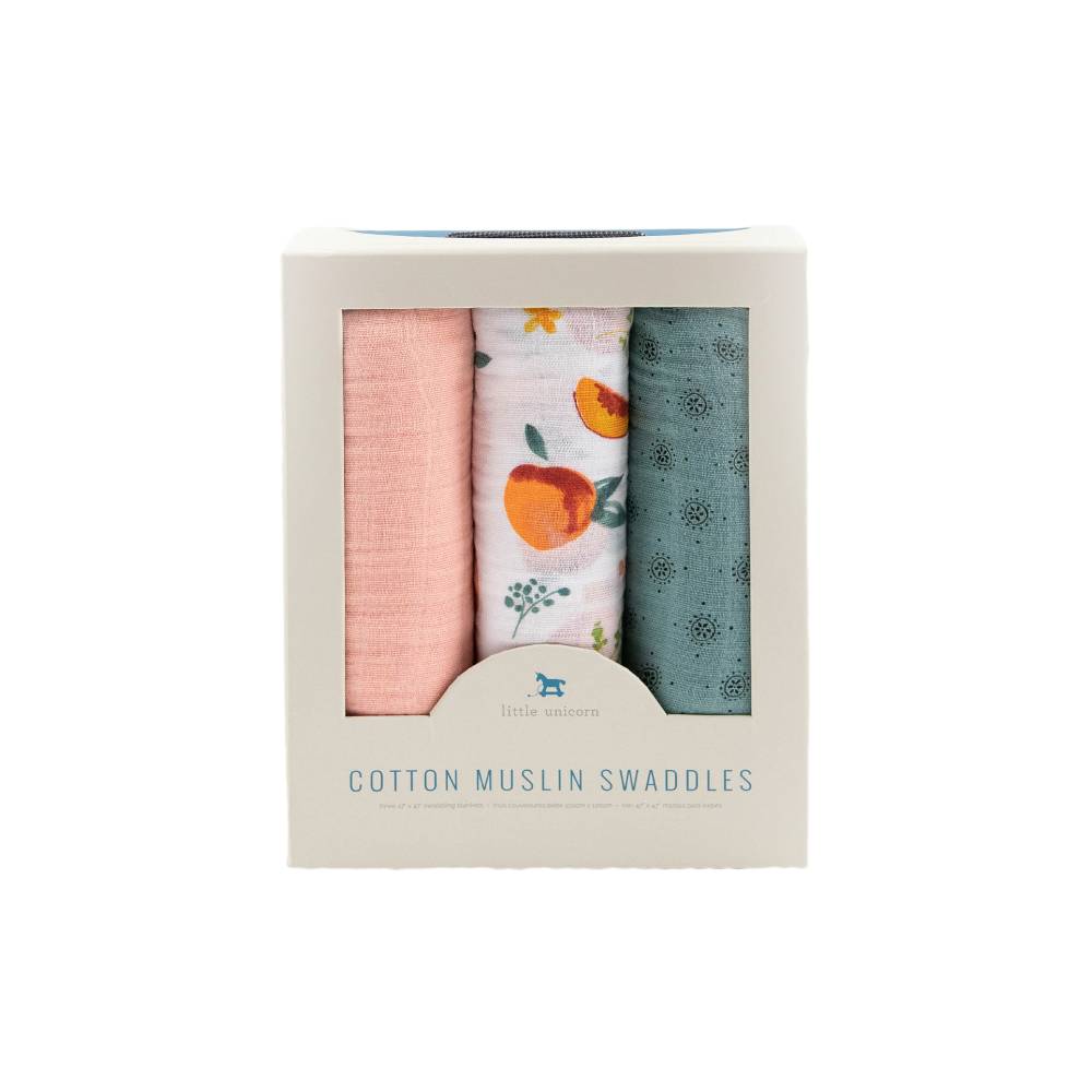 Little Unicorn Cotton Muslin Swaddle 3pk - Clearance
