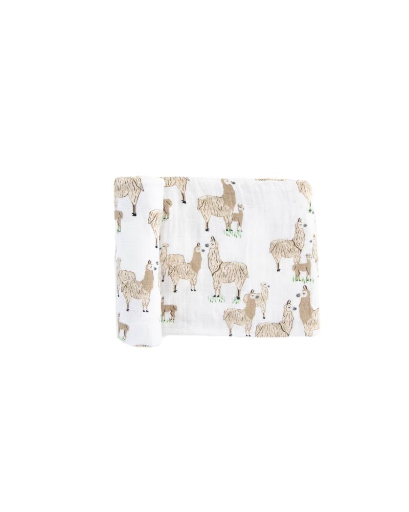 Little Unicorn Single Cotton Muslin Swaddle - Clearance Prints