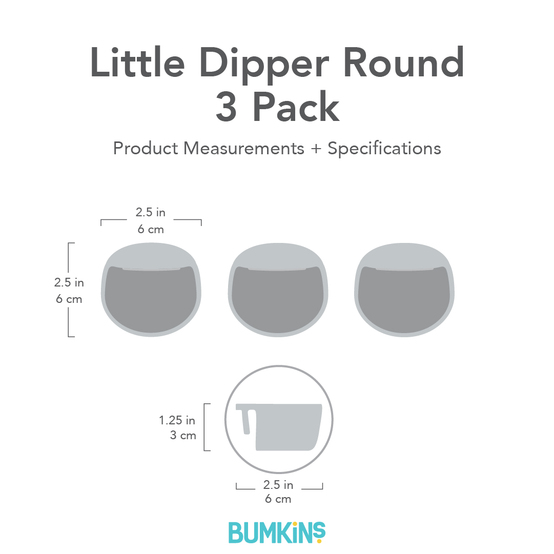 Bumkins Little Dippers Round 3pk