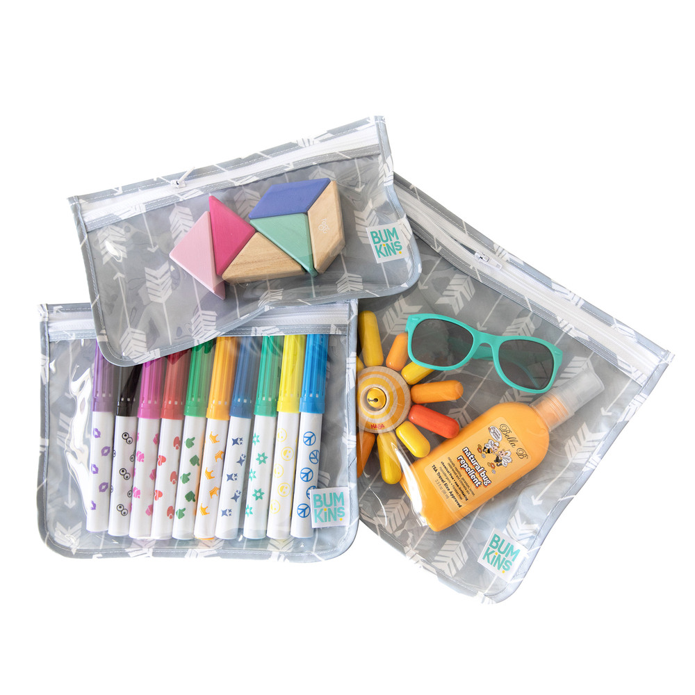 Bumkins Clear Travel Bag 3pk - SECONDS