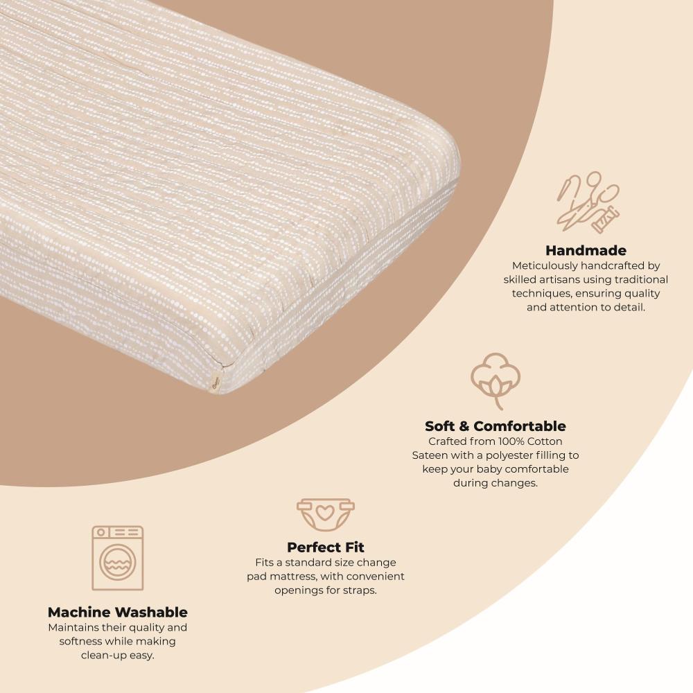 Crane Baby Quilted Change Pad Cover - Clearance