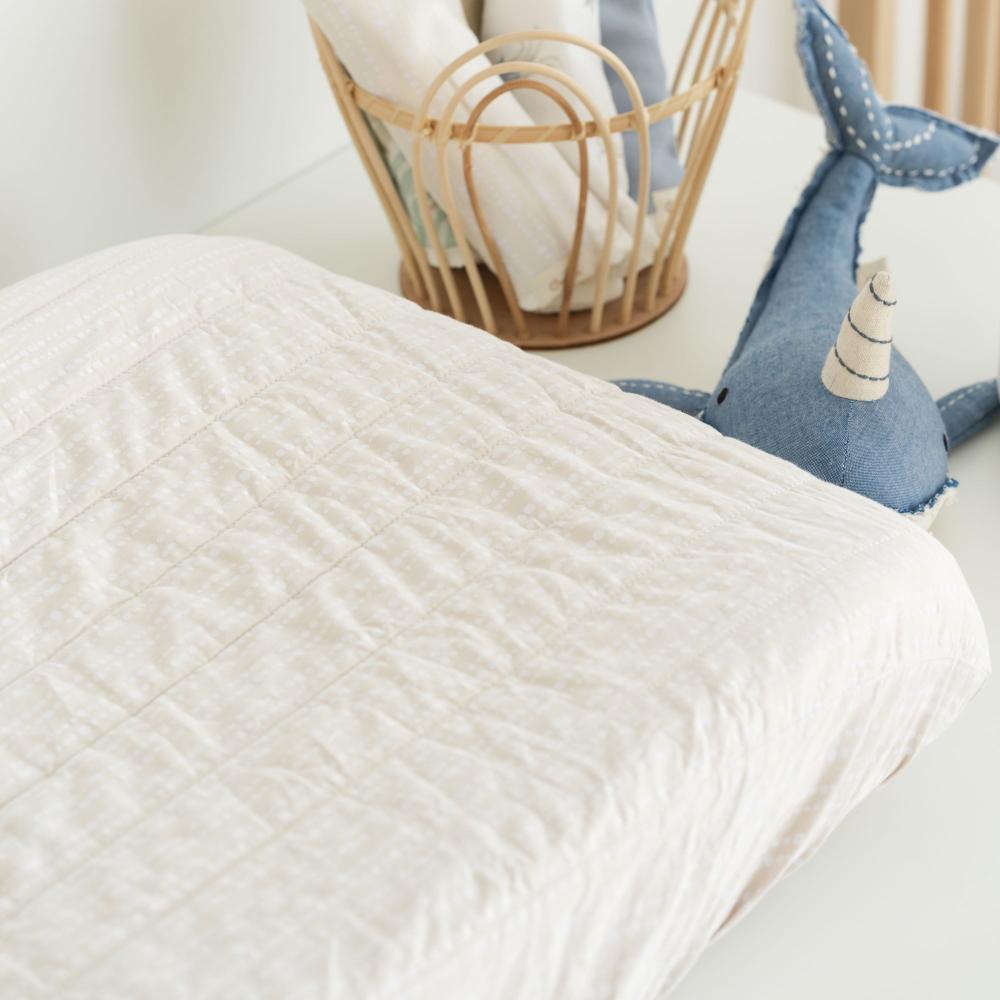 Crane Baby Quilted Change Pad Cover - Clearance