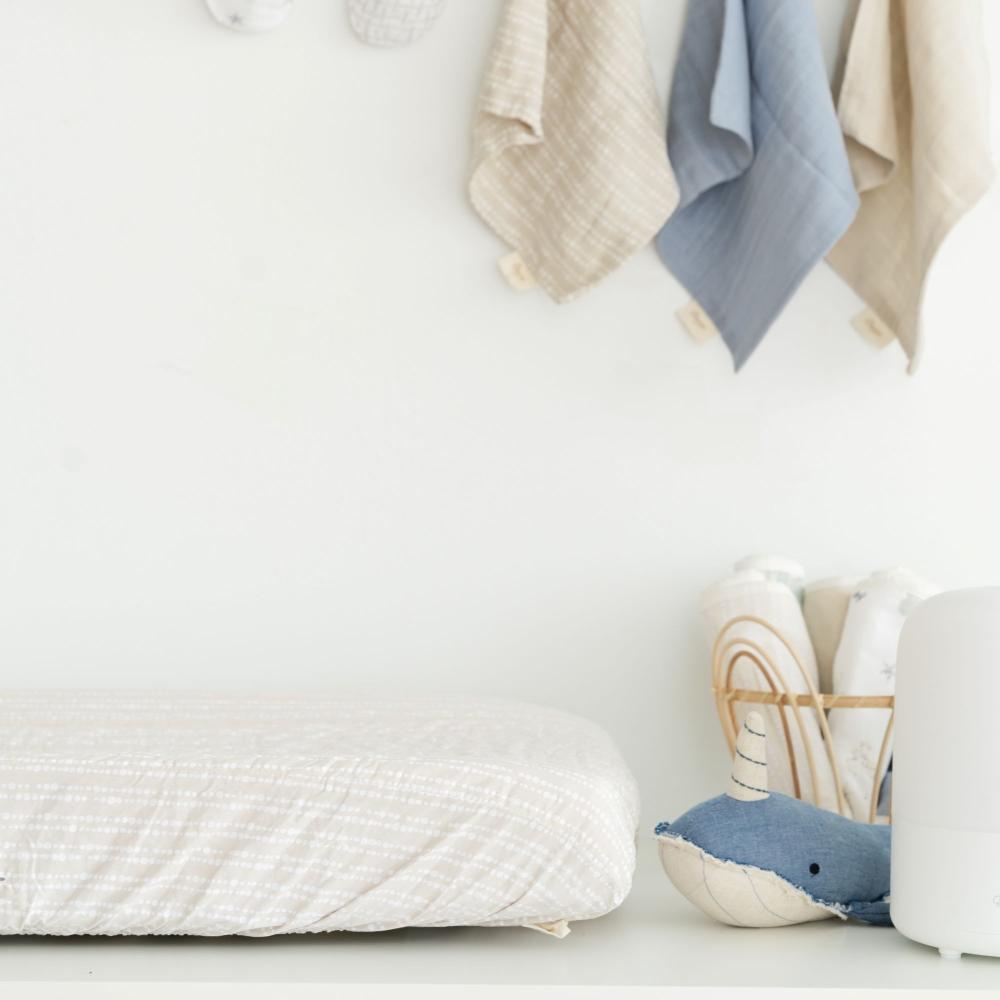 Crane Baby Quilted Change Pad Cover - Clearance