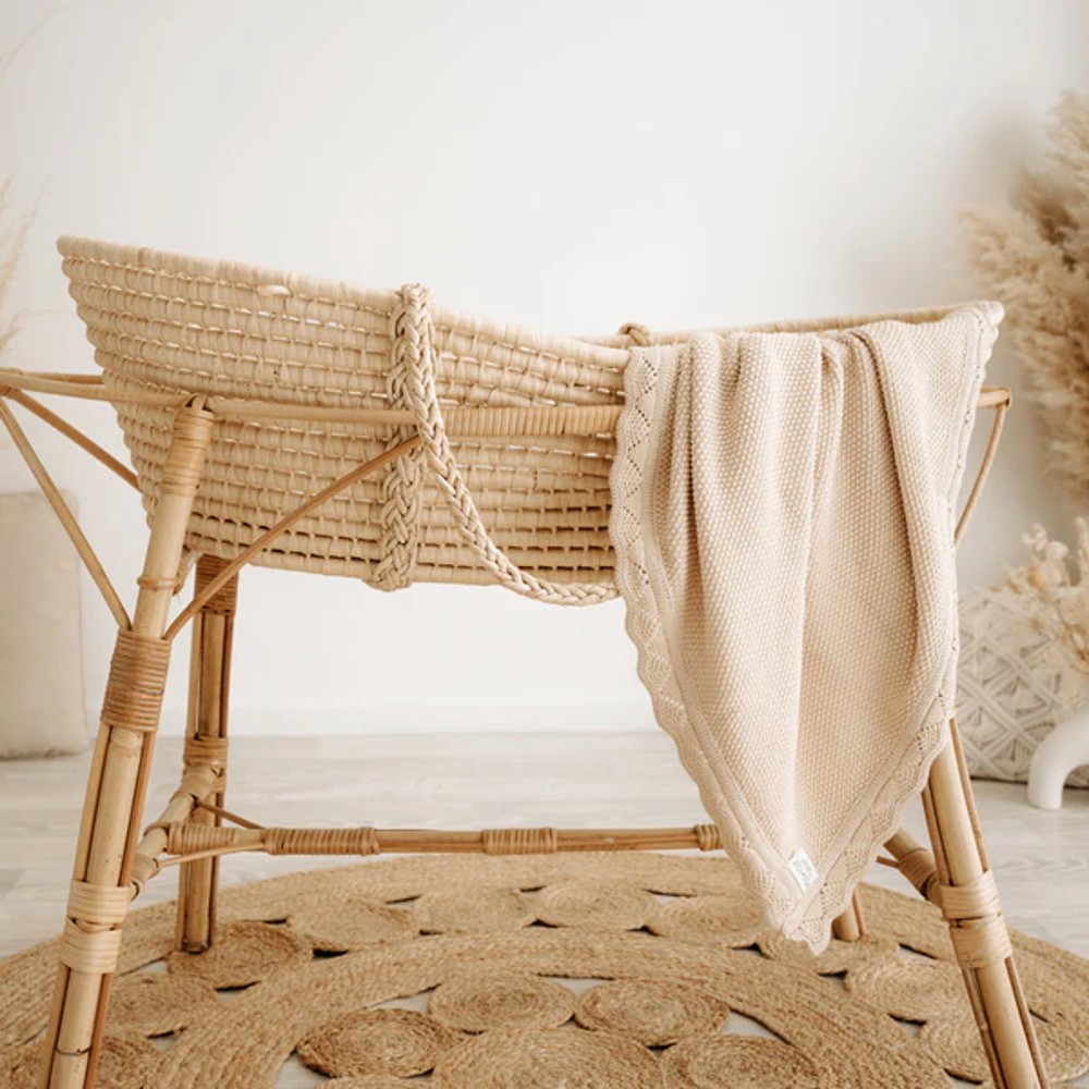 Mod & Tod Scalloped Edge Heirloom Blanket