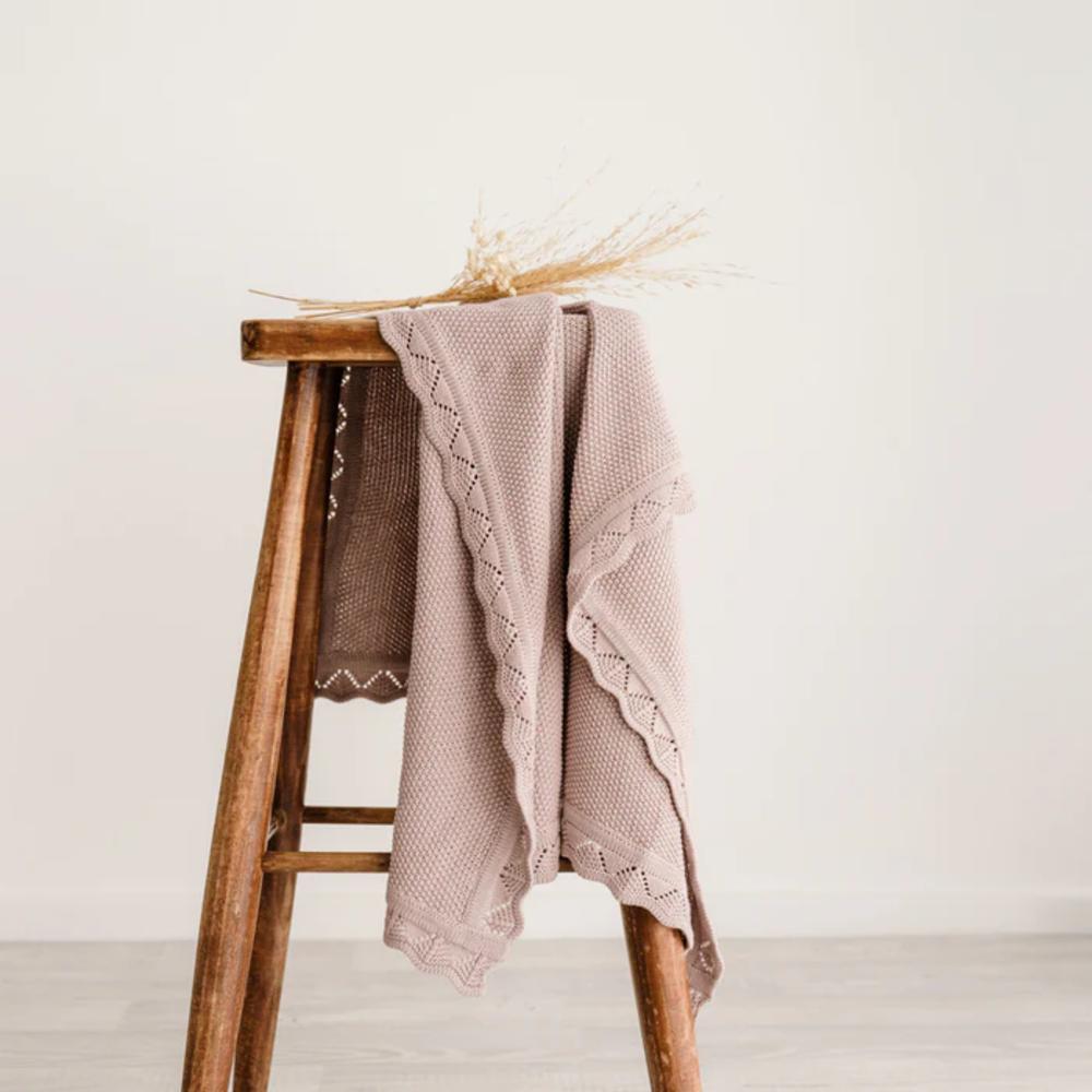 Mod & Tod Scalloped Edge Heirloom Blanket