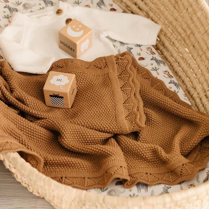Mod & Tod Scalloped Edge Heirloom Blanket