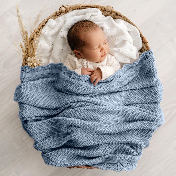 Mod & Tod Scalloped Edge Heirloom Blanket