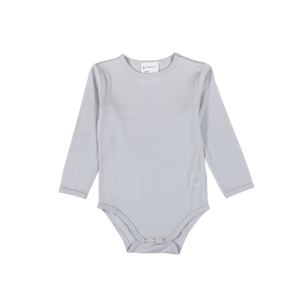 Jersey Merino - Long Sleeve Bodysuit - Clearance Colours