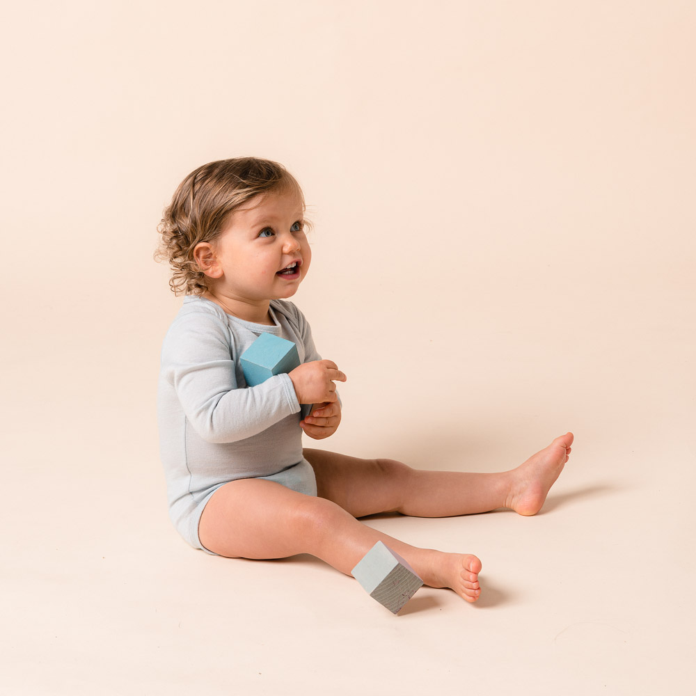 Jersey Merino - Long Sleeve Bodysuit - Clearance Colours