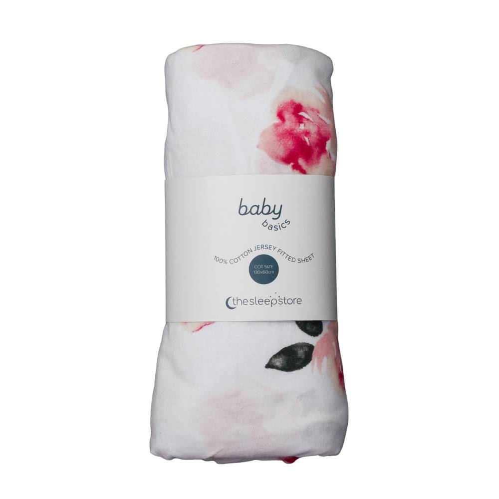 Baby Basics Cot Fitted Sheet - 132 x 71cm