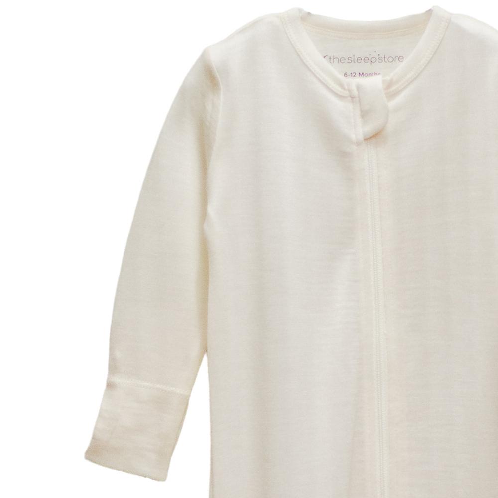 The Sleep Store Jersey New Zealand Merino Wool Footed Zipsuit - Newborn - 6-12 months