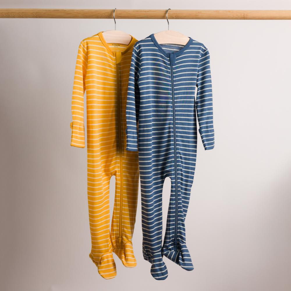 The Sleep Store Jersey New Zealand Merino Wool Footed Zipsuit - Newborn - 6-12 months