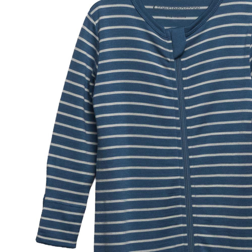The Sleep Store Jersey New Zealand Merino Wool Footed Zipsuit - Newborn - 6-12 months