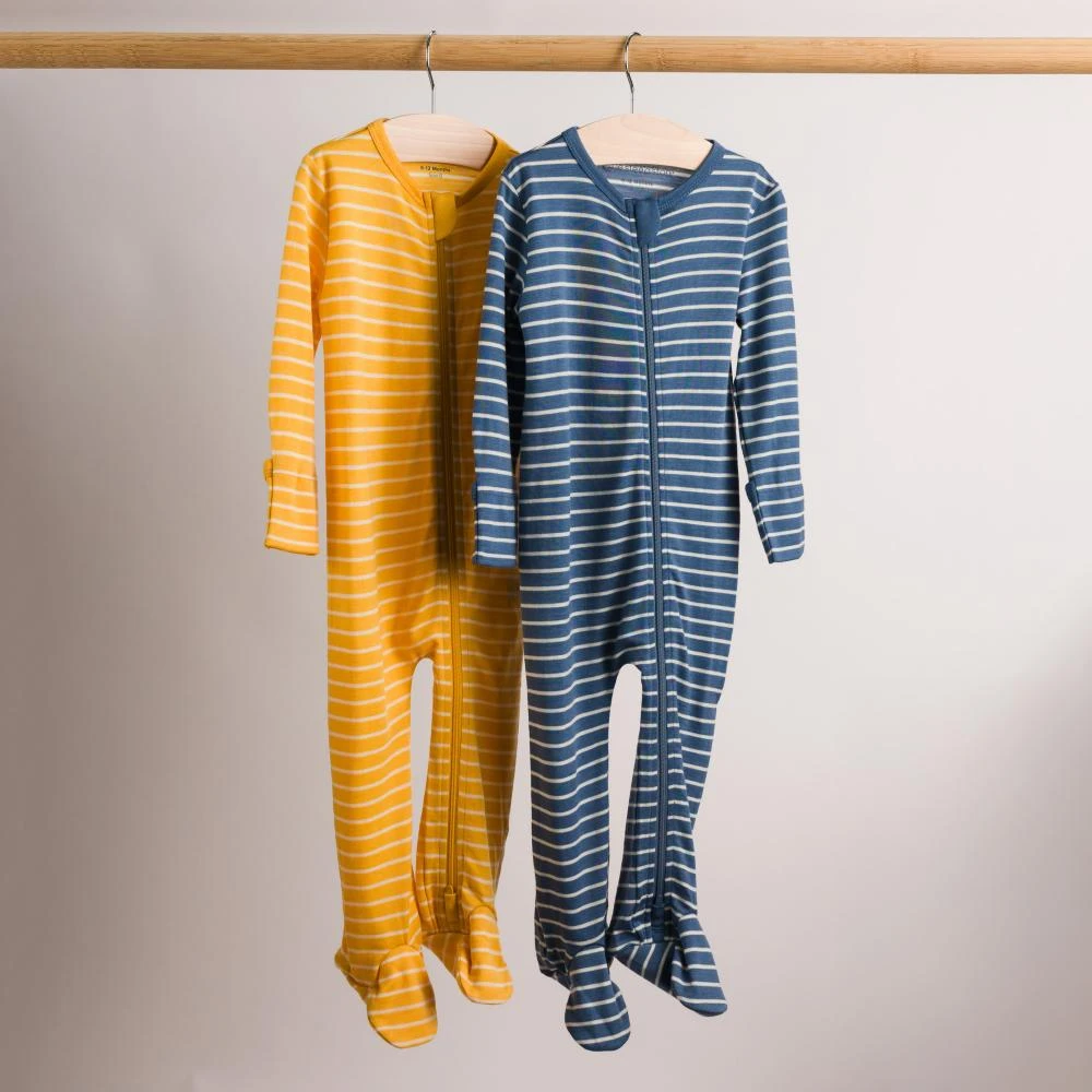 The Sleep Store Jersey New Zealand Merino Wool Footed Zipsuit - Newborn - 6-12 months