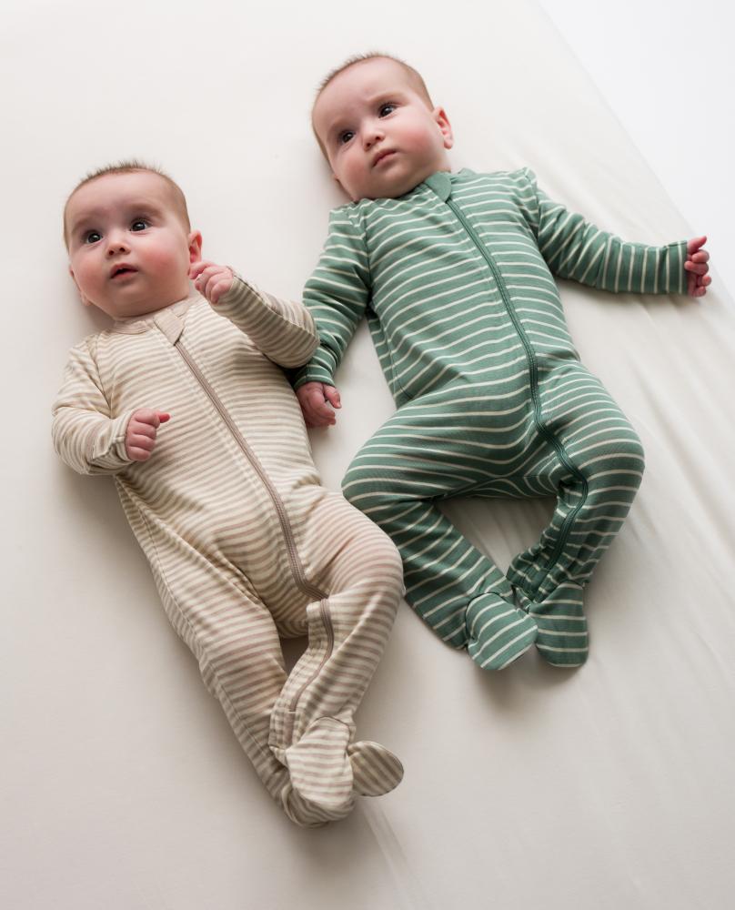 The Sleep Store Jersey New Zealand Merino Wool Footed Zipsuit - Newborn - 6-12 months