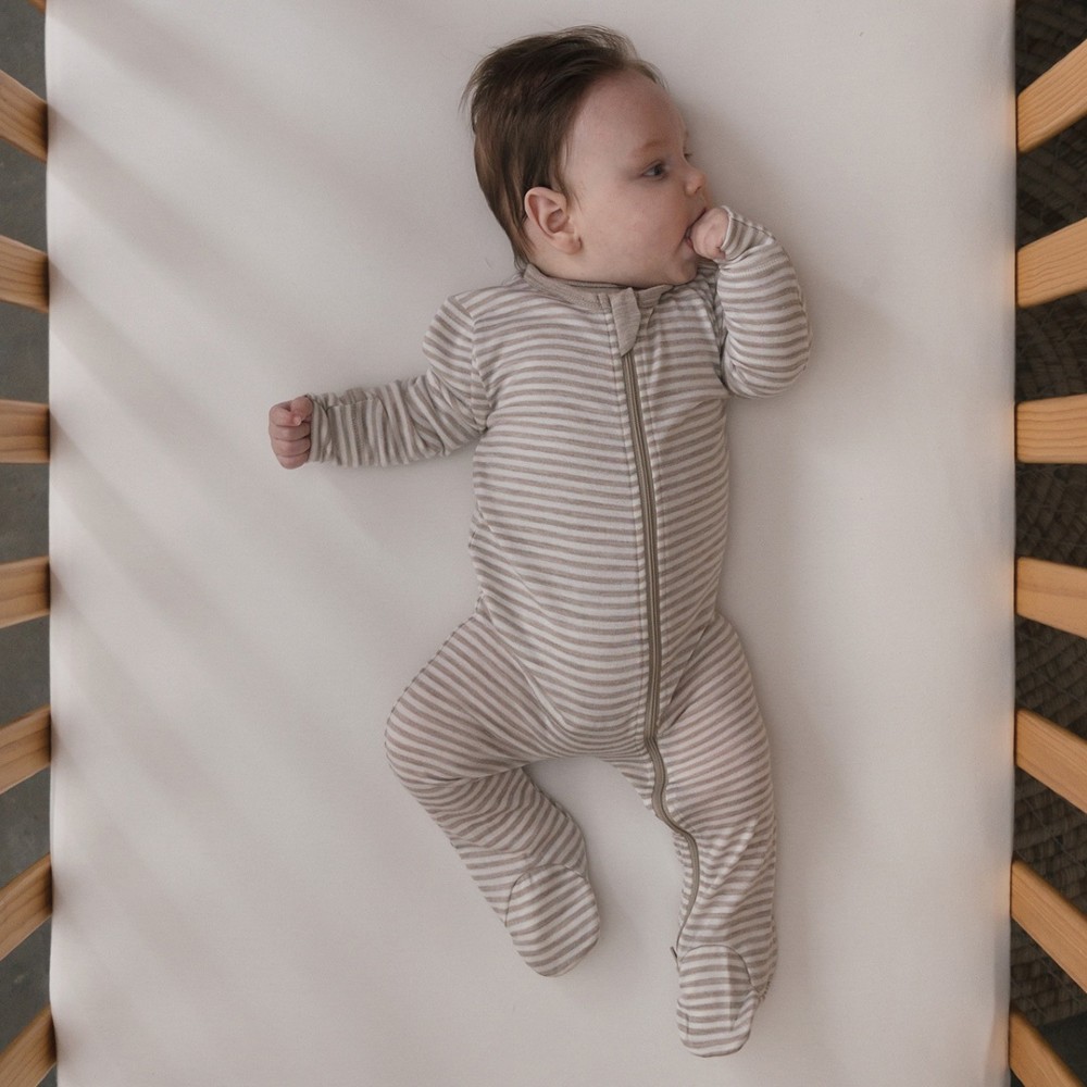 The Sleep Store Jersey New Zealand Merino Wool Footed Zipsuit - Newborn - 6-12 months