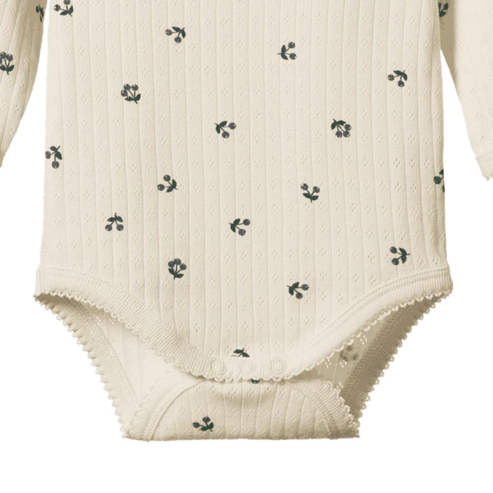 Nature Baby Pointelle Long Sleeve Bodysuit