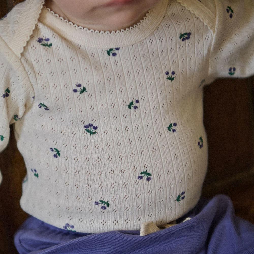Nature Baby Pointelle Long Sleeve Bodysuit